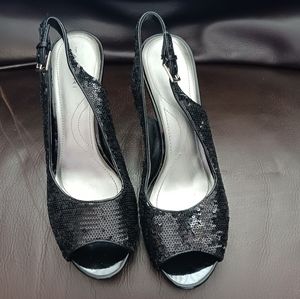 Tahari Sequined Heels